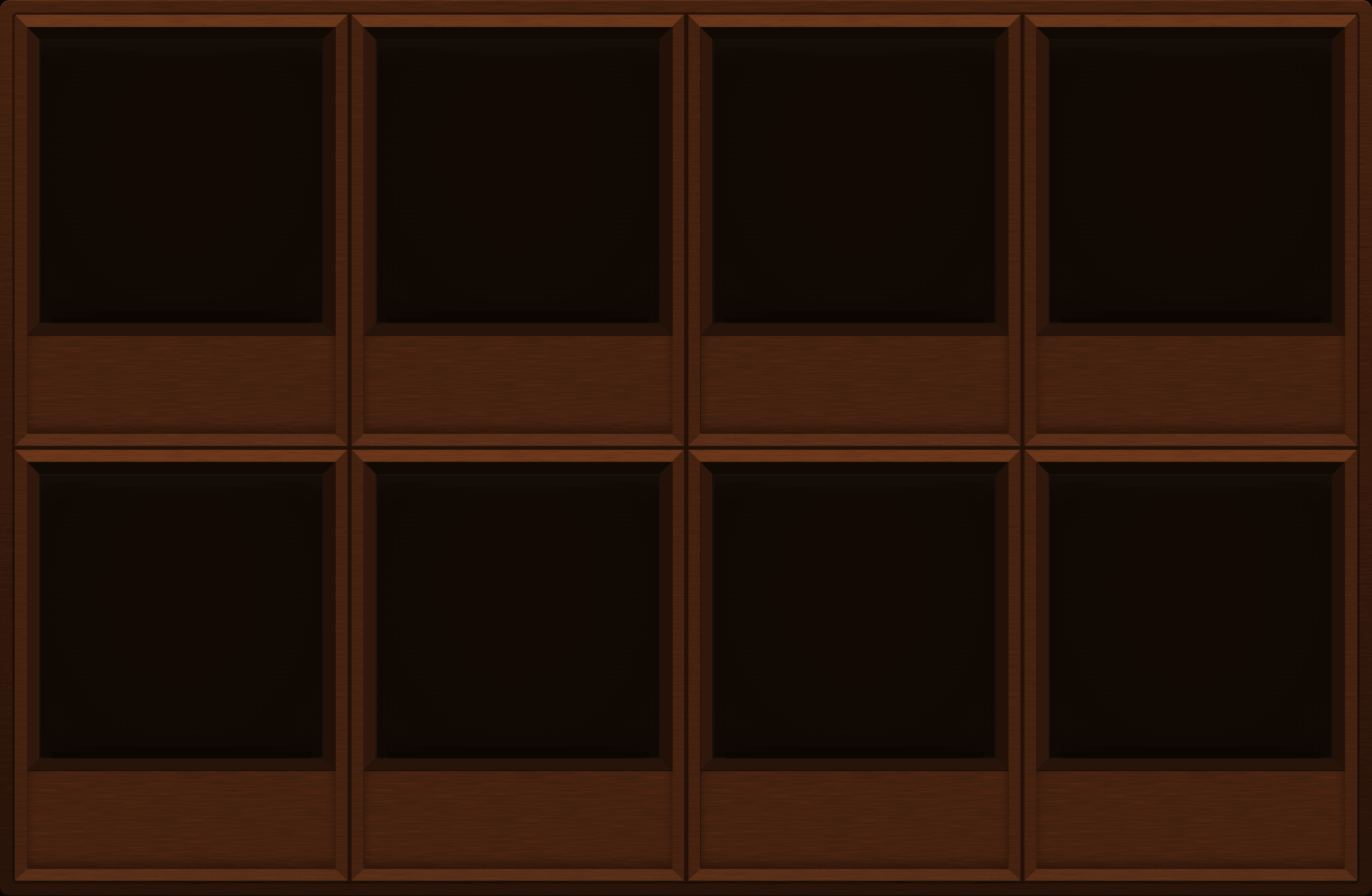 Rust Brown Display Case (2x4)